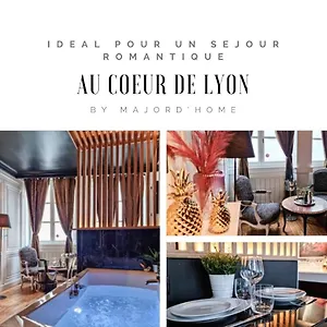Majord'Home - Le Boudoir - Balnéo - Lyon Centre Appartement